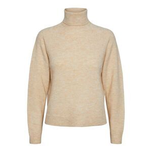 Pieces Womens/Ladies Turtle Neck  Sweatshirt / Whitecap Grey